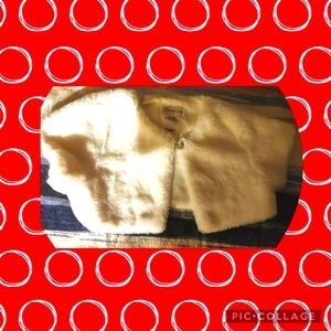 Girls size 6 white s/s dress vest